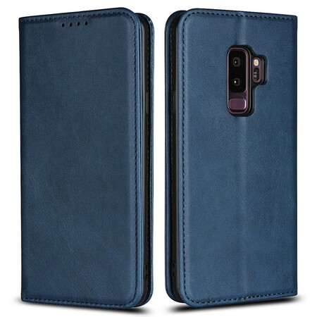 Flip Cover Samsung Galaxy S9 Plus con cuciture in similpelle