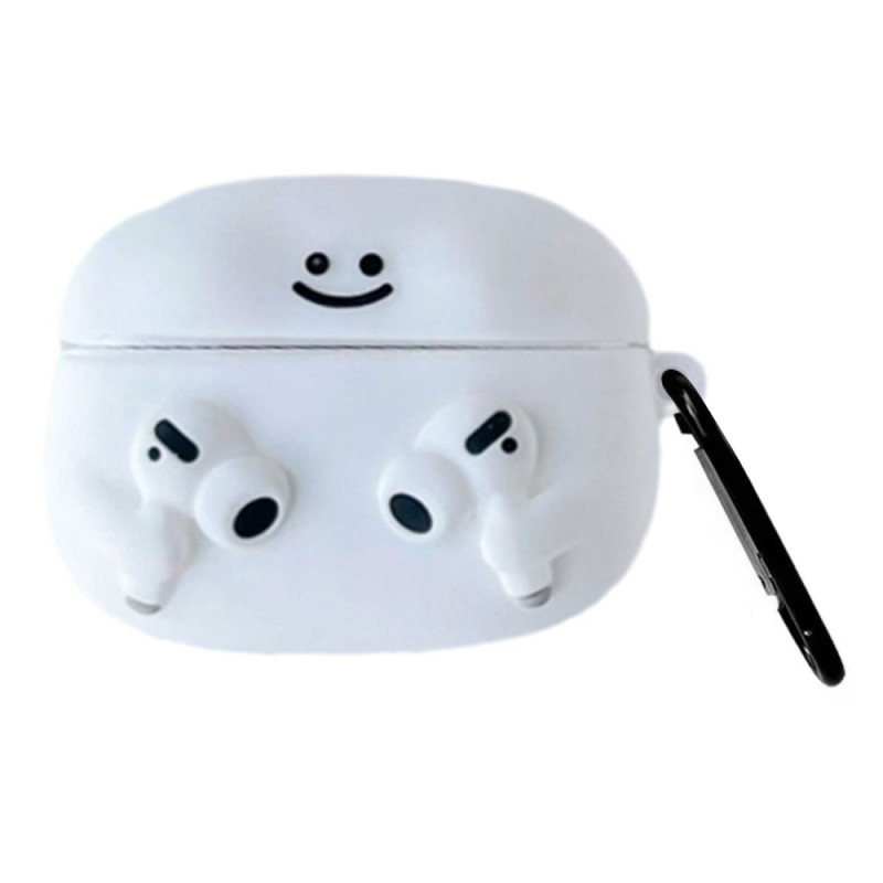 Custodia AirPods Pro 2 / AirPods Pro Cartoon Emoji con moschettone