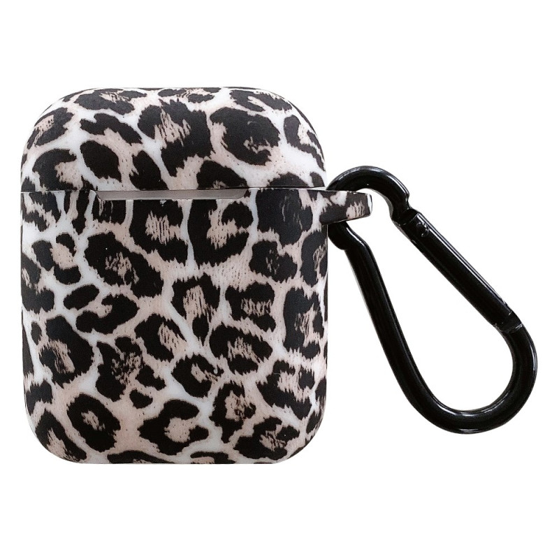 Custodia AirPods 2 / 1 in stile leopardo con fibbia