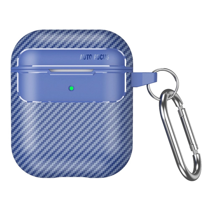 Custodia AirPods 2 / 1 in fibra di carbonio dal design strutturato