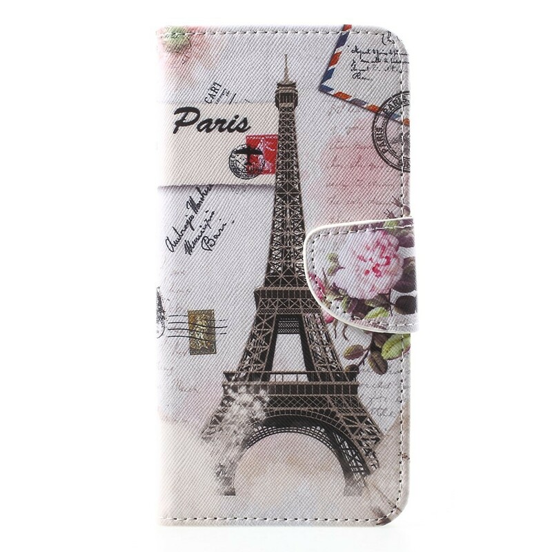 Custodia retro Torre Eiffel per iPhone XR