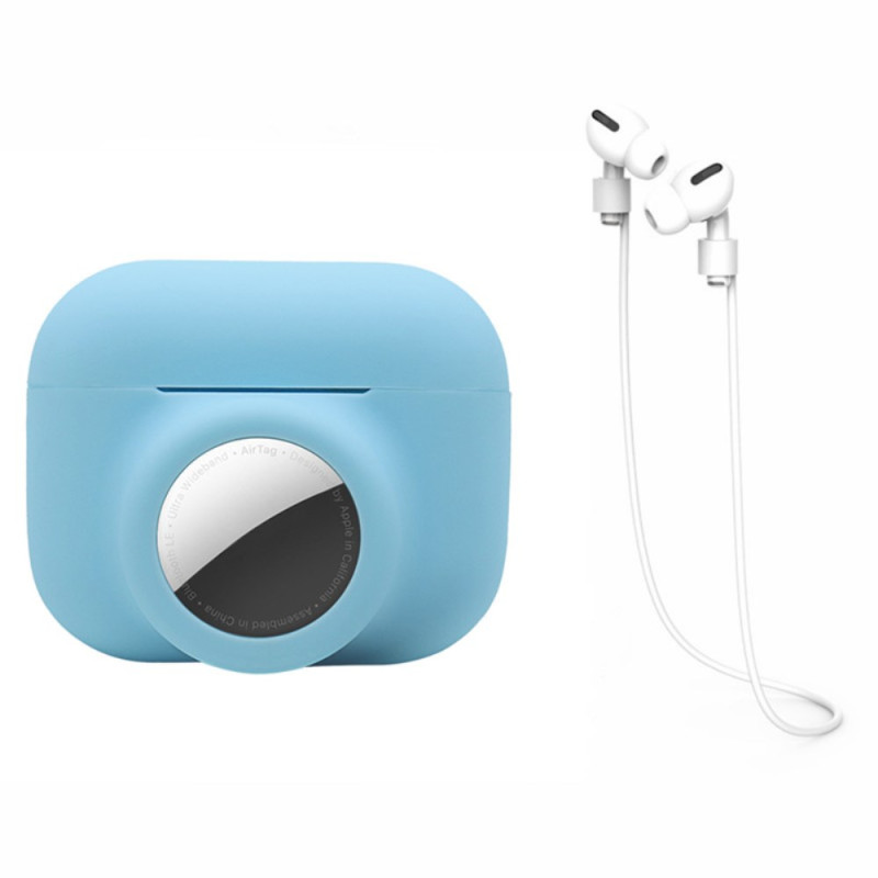 Custodia 2 in 1 per AirPods Pro e AirTag in silicone