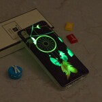 Custodia per iPhone XR con acchiappasogni fluorescente unico nel suo genere