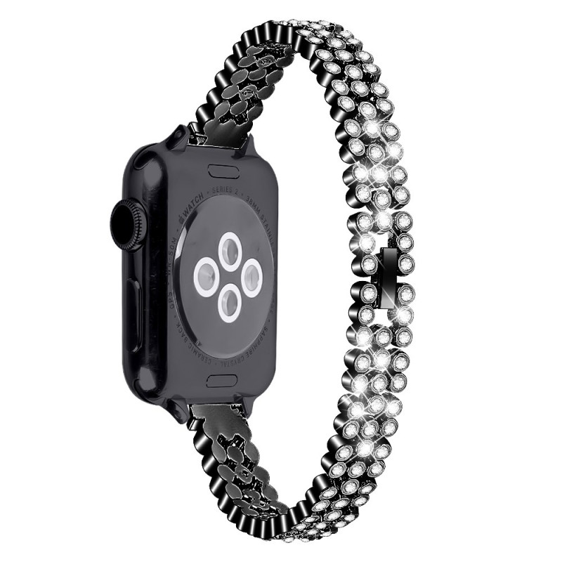 Apple Watch Band Serie 42 mm - 38 mm / Serie SE Strass scintillanti