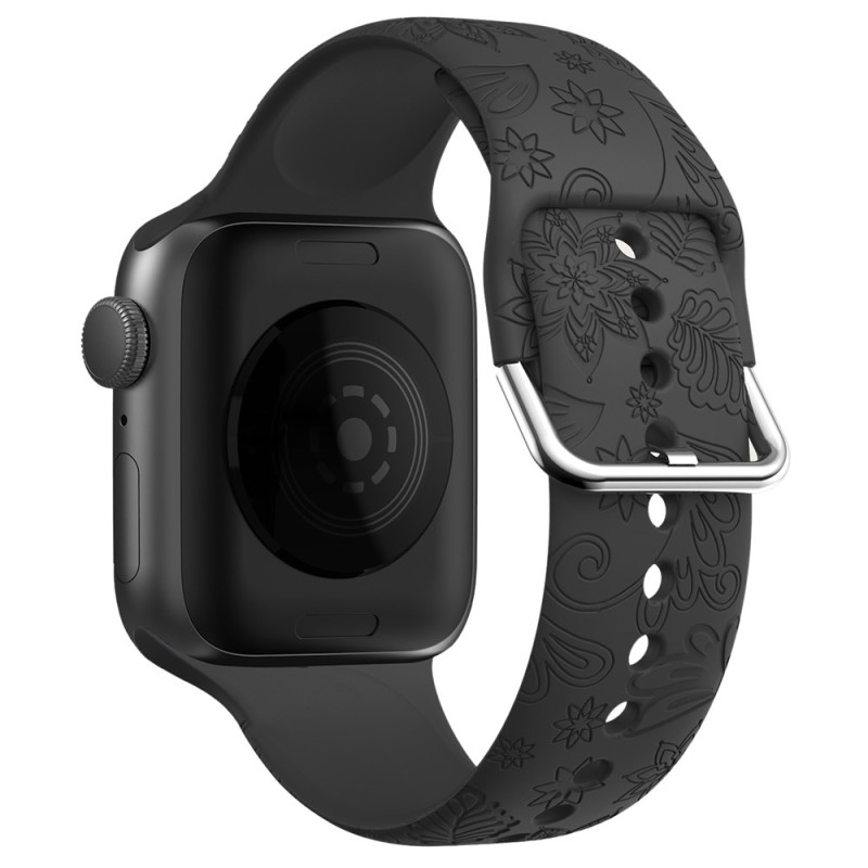 Apple Watch Band da 42 mm a 38 mm / Serie SE con impronta floreale