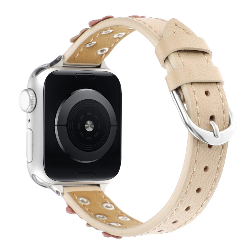 Apple Watch Band da 42 mm a 38 mm / Serie SE in pelle floreale