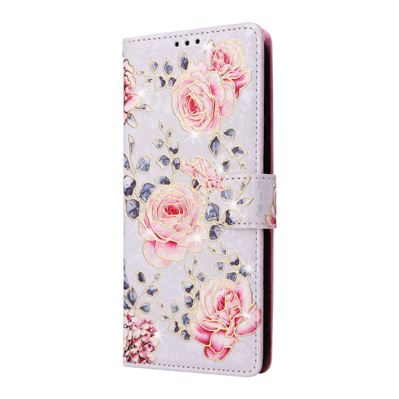 Custodia Samsung Galaxy A06 Fleurette con blocco RFID