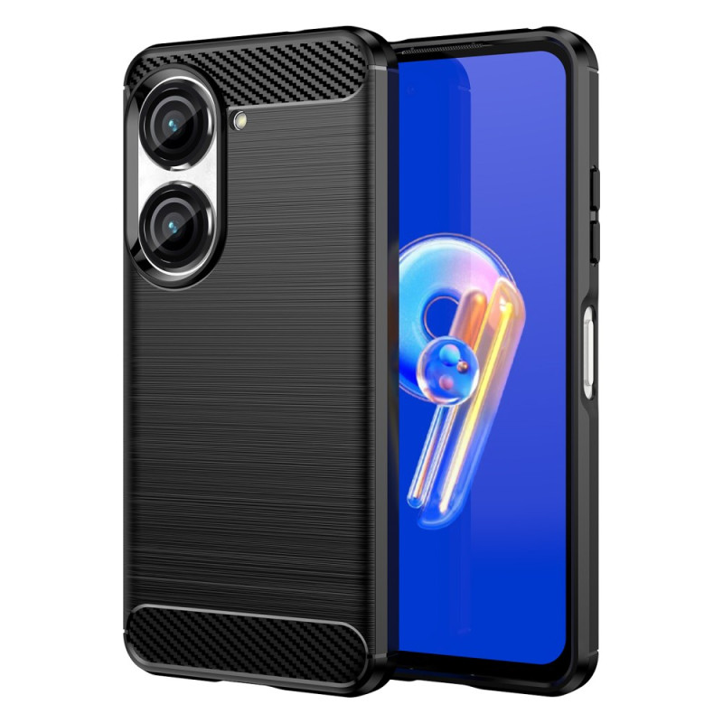 Custodia Asus Zenfone 10 in fibra di carbonio spazzolata