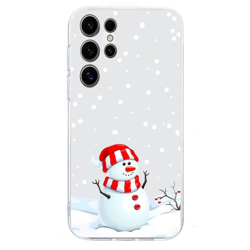 Custodia Samsung Galaxy S25 Ultra 5G con pupazzo di neve