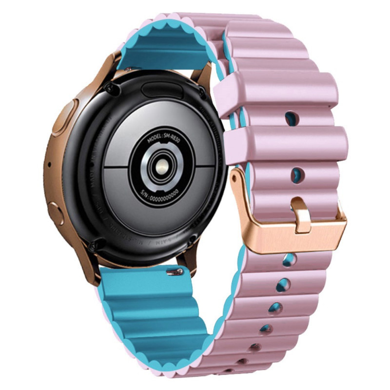 Samsung Watch6/5/4/3 / Watch 42mm / Classic / Active / Gear Bracciale bicolore con fibbia oro-rosa