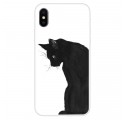 Custodia iPhone XS Cat Nero Pensieroso