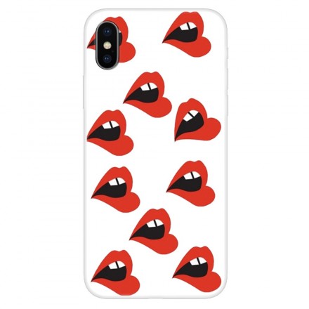 Cover iPhone XS Clear Lips