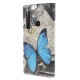 Samsung Galaxy A9 Custodia a farfalla blu