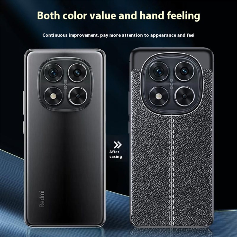 Loyhee Cover Per Xiaomi Redmi Note 14 Pro Plus / Pro 5G – Retro Trasparente PC Anti-graffio + Paraurti TPU, Antiurto Militare, Nero