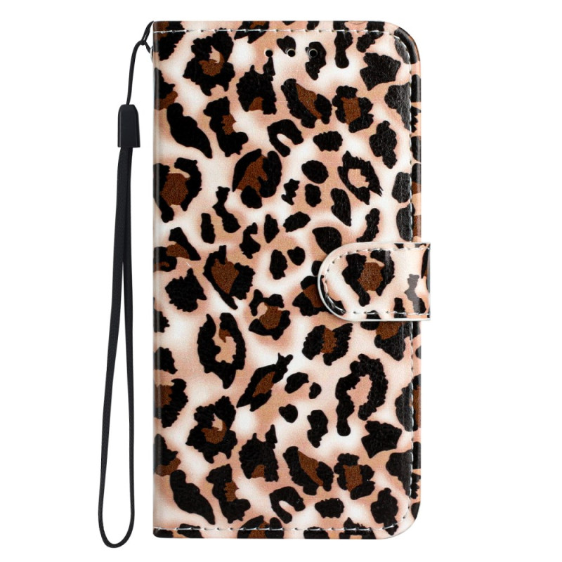 Custodia per Moto G35 5G con stampa leopardo