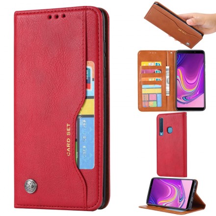 Custodia Flip Cover Samsung Galaxy A9 in similpelle