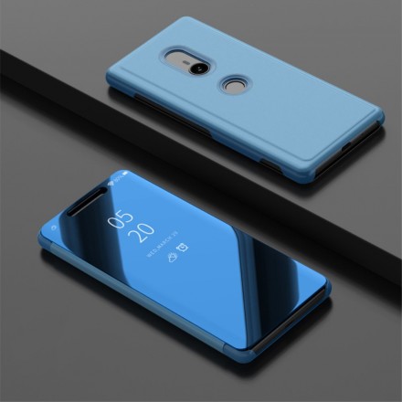 Cover Sony Xperia XZ3 a specchio e similpelle Cover Sony Xperia XZ3 a specchio e similpelle