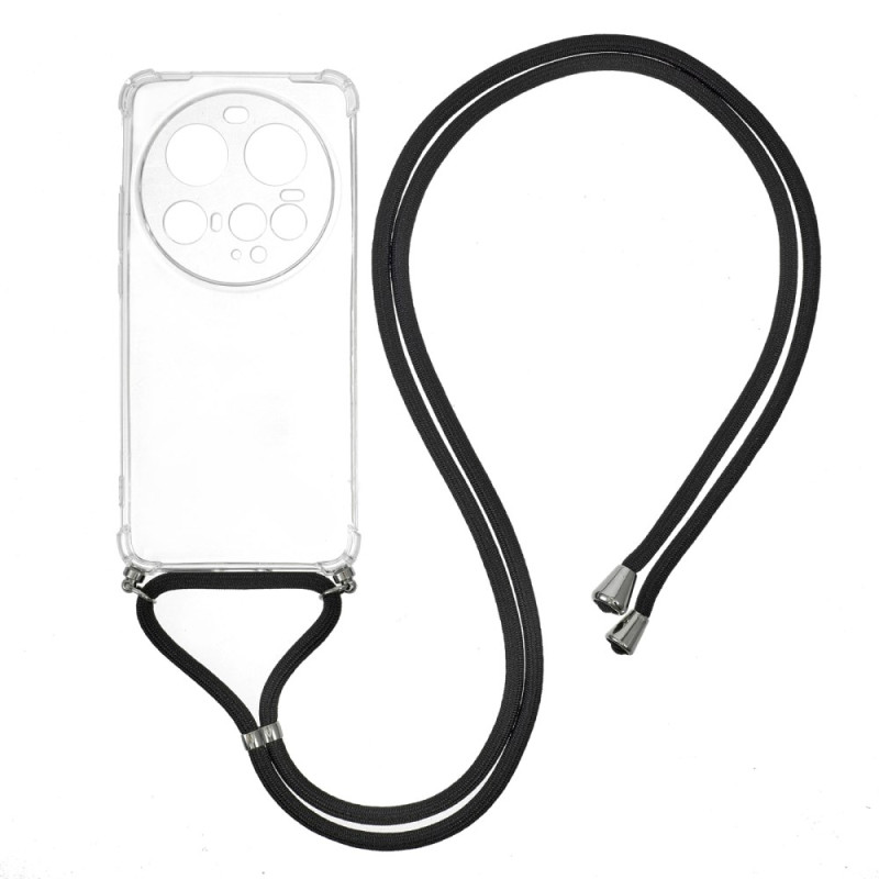 Xiaomi 15 Custodia ultra trasparente con cordoncino