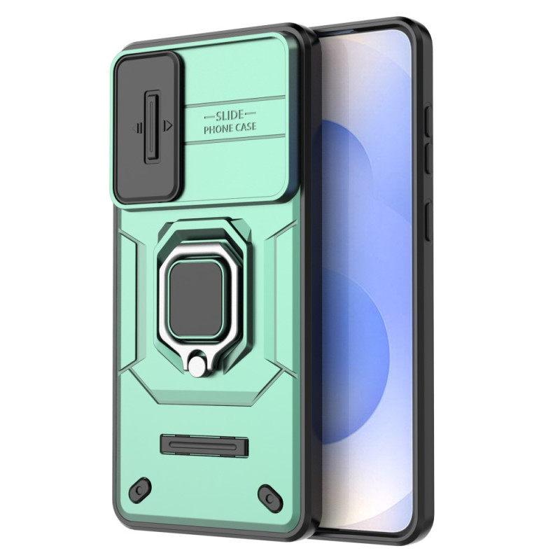Coque Samsung Galaxy S25 Edge Ring Résistante avec Protecteur Objectif