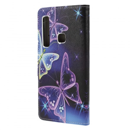 Custodia per Samsung Galaxy A9 Farfalle e fiori