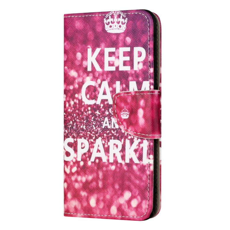 Custodia per Moto G45 5G / G34 5G Keep Calm and Sparkle