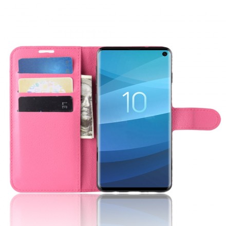 Custodia in similpelle retrò per Samsung Galaxy S10 Custodia in similpelle retrò per Samsung Galaxy S10