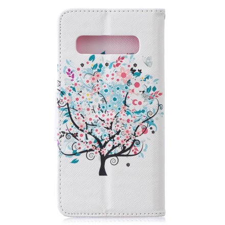 Custodia per Samsung Galaxy S10 con albero fiorito