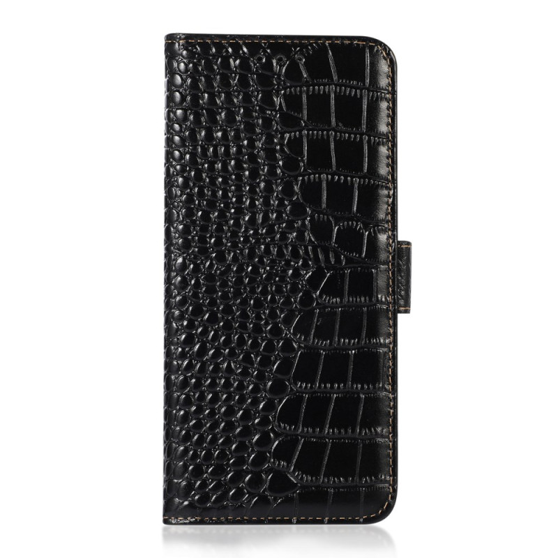 Housse Xiaomi Redmi Note 14S Cuir Texture Crocodile