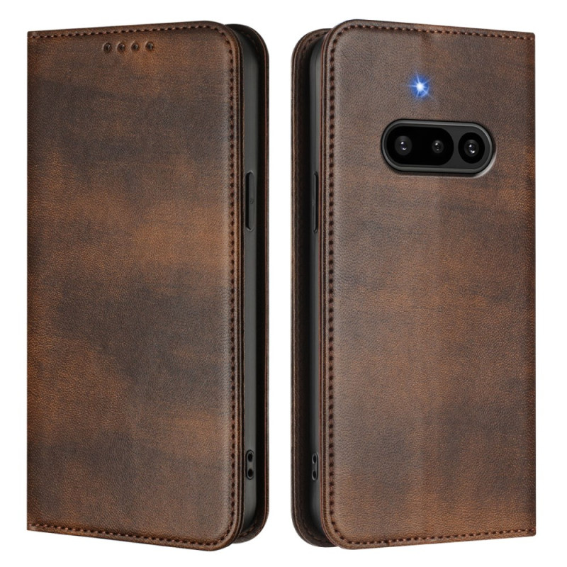Flip Cover Niente telefono (3a) stile retro Tan