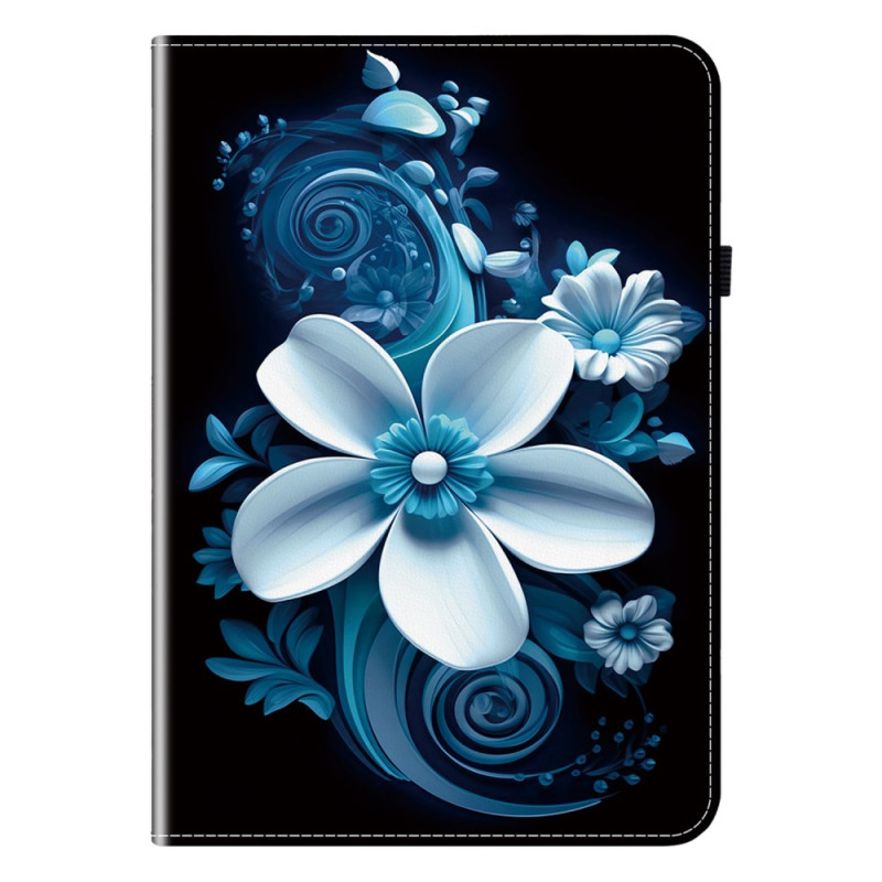 Samsung Galaxy Tab S10 Plus / S9 FE Plus / S9 Plus Custodia a fiori bianca