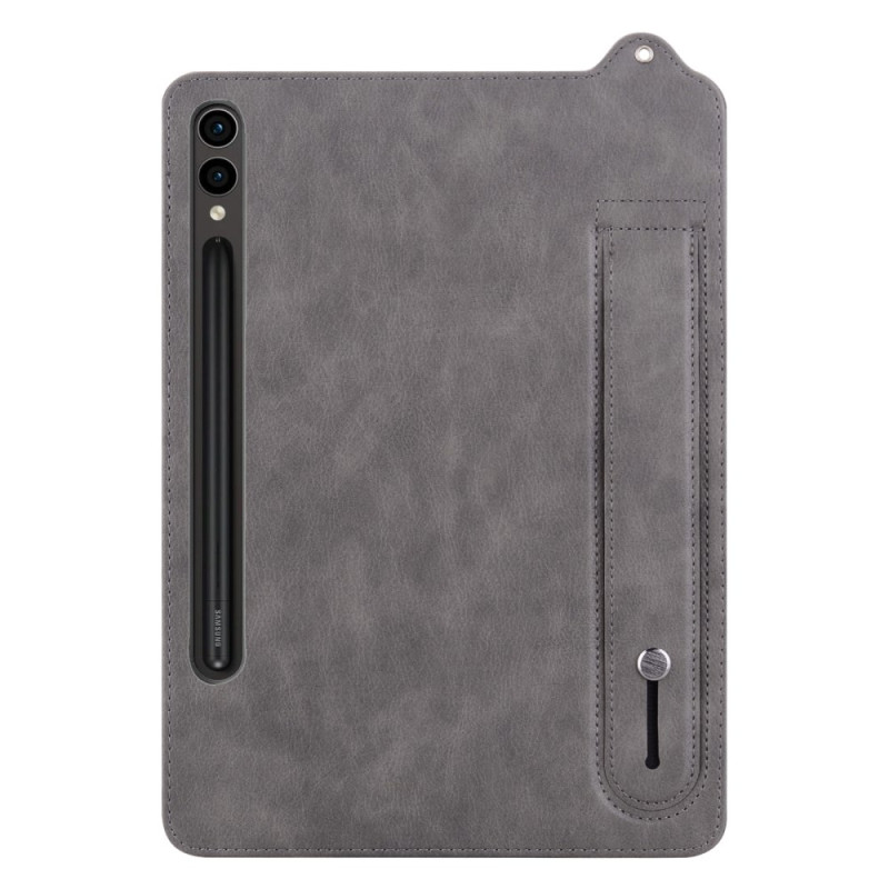 Samsung Galaxy Tab S10 Plus / S9 Plus / S8 Plus / S7 Plus Custodia in pelle Porta stilo e tracolla
