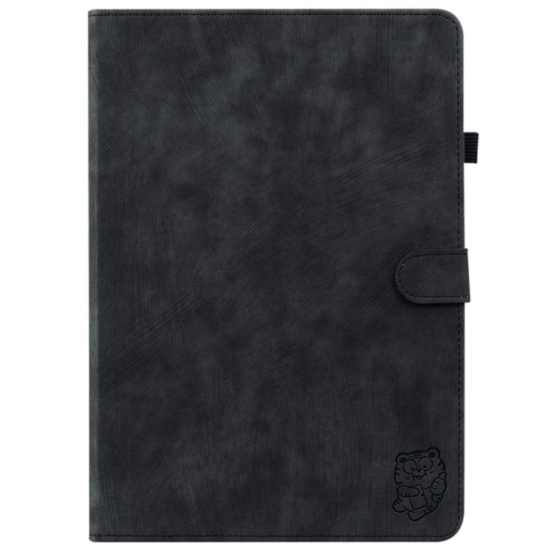 Samsung Galaxy Tab S10 Plus / S9 Plus Cover effetto scamosciato Small Tiger