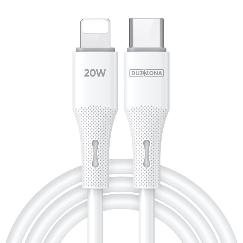DUZZONA Cavo di ricarica iPhone 20W Bianco