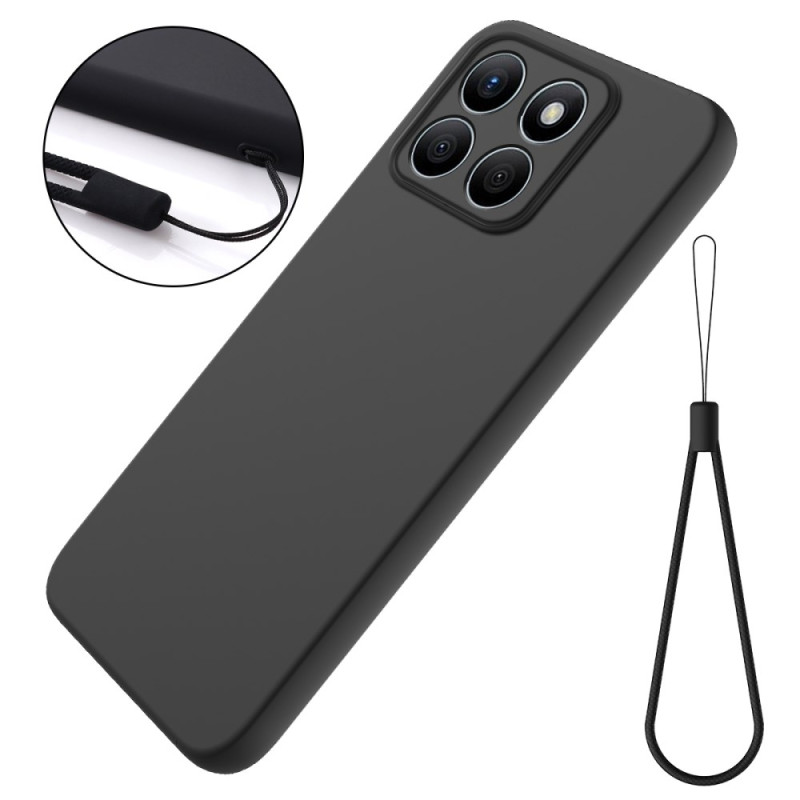 Honor X8b Custodia in silicone liquido con cordino