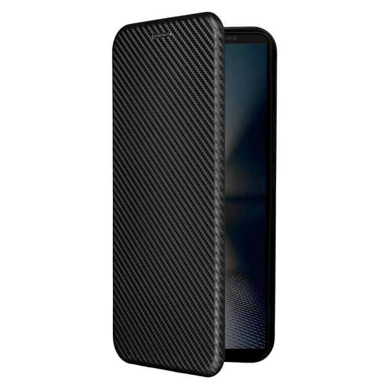 Flip Cover Sony Xperia 1 VII in fibra di carbonio