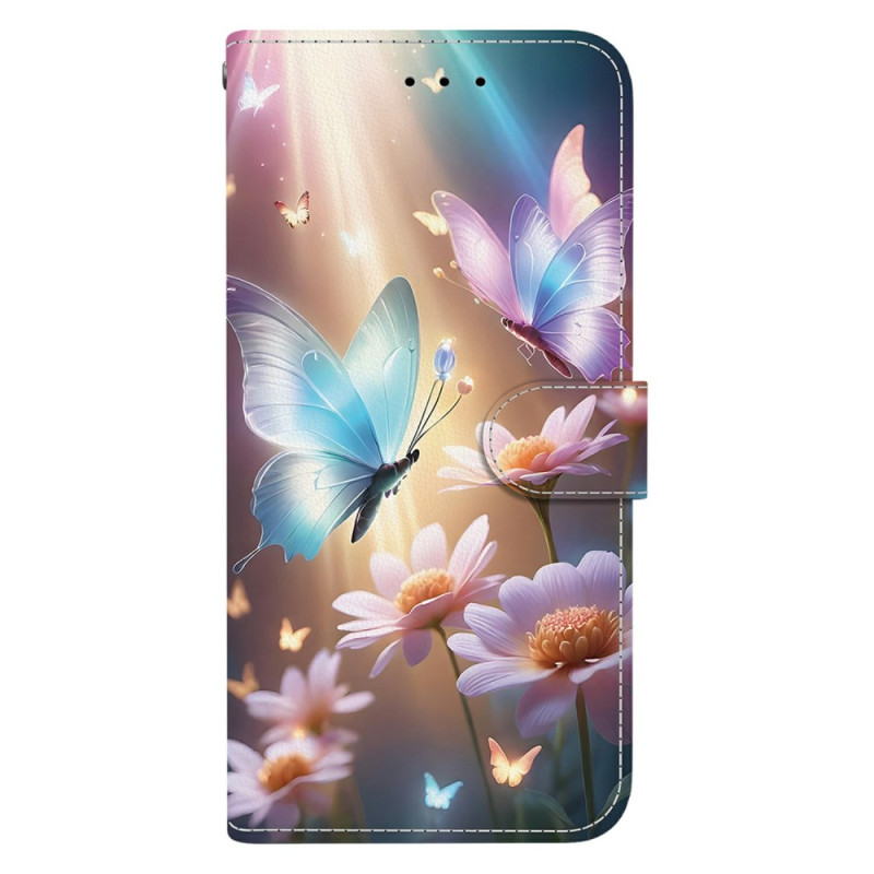Custodia Motorola Edge 60 / 60 Fusion Farfalle e Fiori