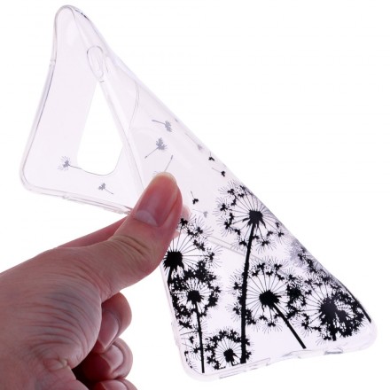Samsung Galaxy S10 Plus Custodia trasparente nera Dandelion