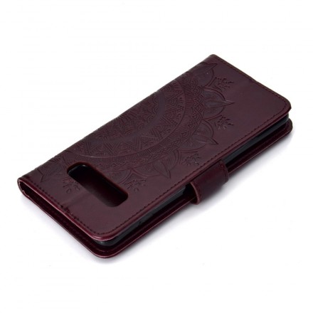 Samsung Galaxy S10 Plus Custodia Mandala Sun Samsung Galaxy S10 Plus Custodia Mandala Sun