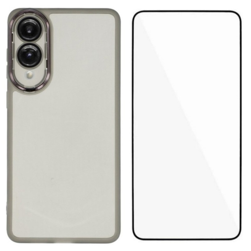 Cover colorata per Samsung Galaxy S25 Edge con protezione schermo
in vetro temperato