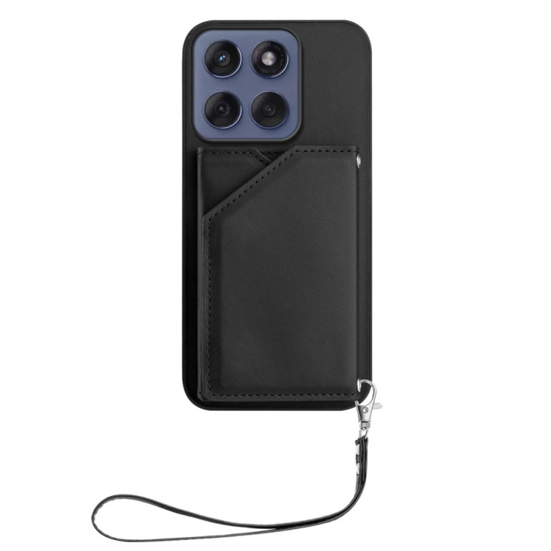Cover Motorola Edge 60 / 60 Fusion Supporto scheda e cordino