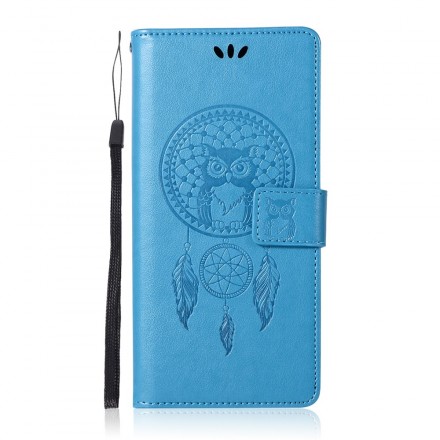 Samsung Galaxy S10 Plus Custodia in pelle Catchy Owl