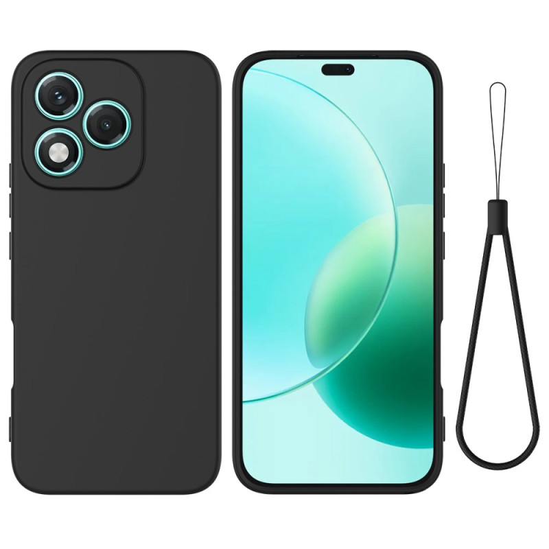 Honor 400 Lite Custodia in silicone liquido con cordino