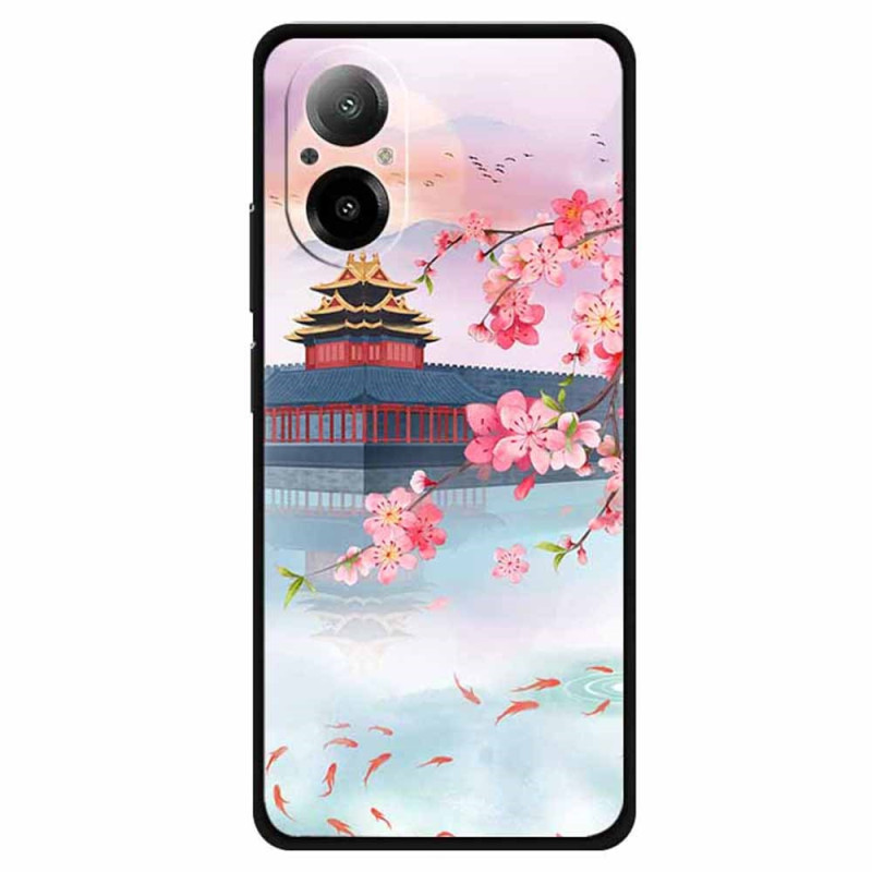 Coque Realme C67 Tour Ancienne et Poissons