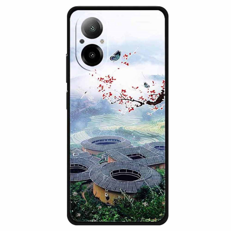 Coque Realme C67 4G avec Motif Ethnique - Maison Hakka