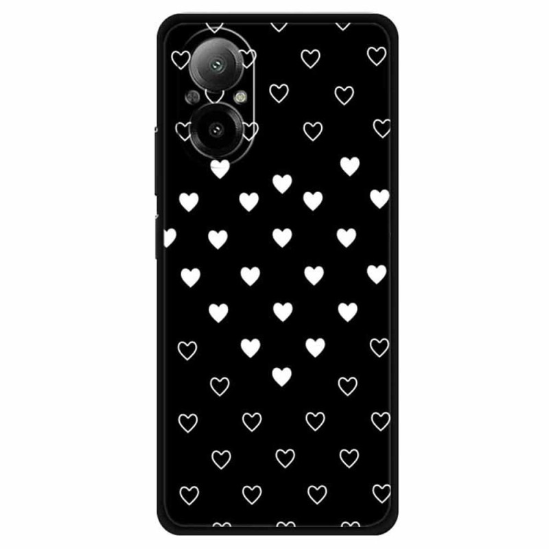 Custodia Realme C67 White Hearts