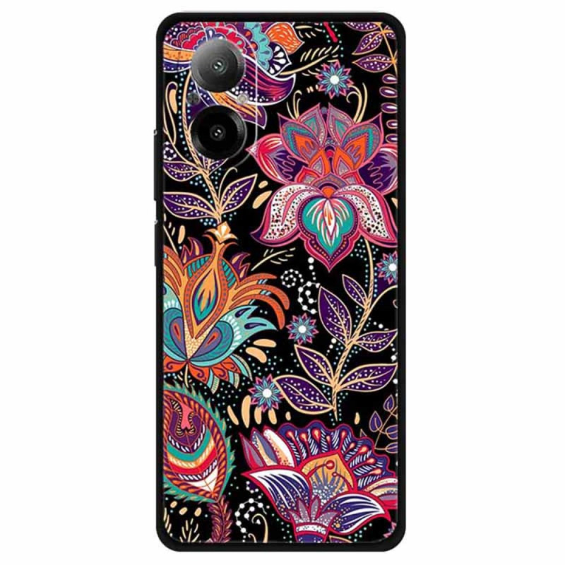Coque Realme C67 Fleurs Violettes