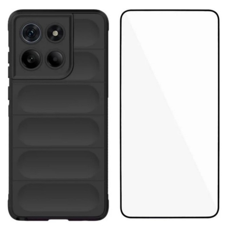 Custodia antiscivolo Motorola Edge 60 Stylus con protezione schermo
in vetro temperato