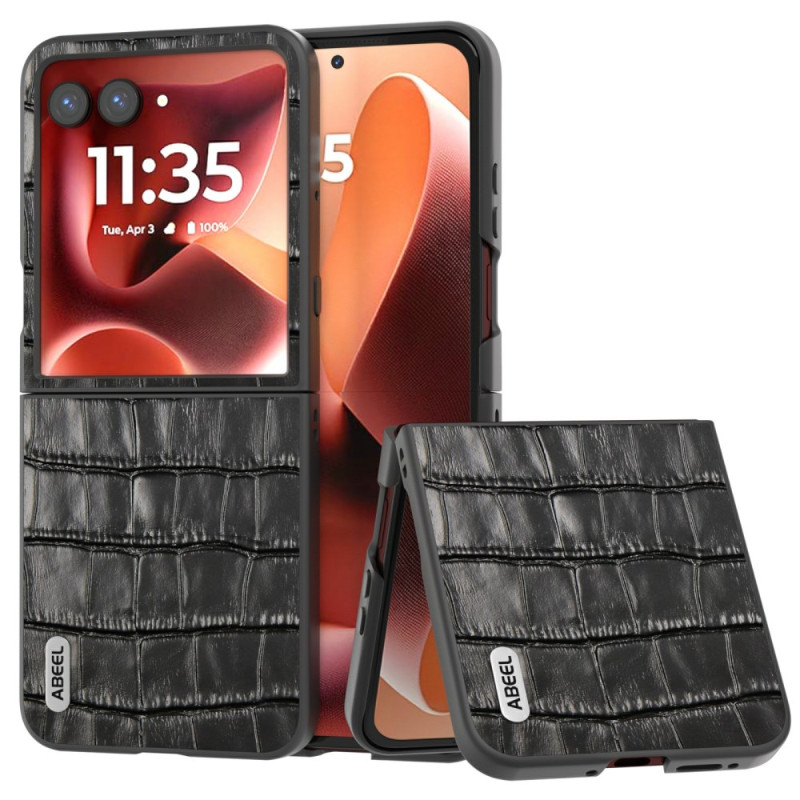 Copertura Motorola Razr 60 Ultra Style Coccodrillo ABEEL