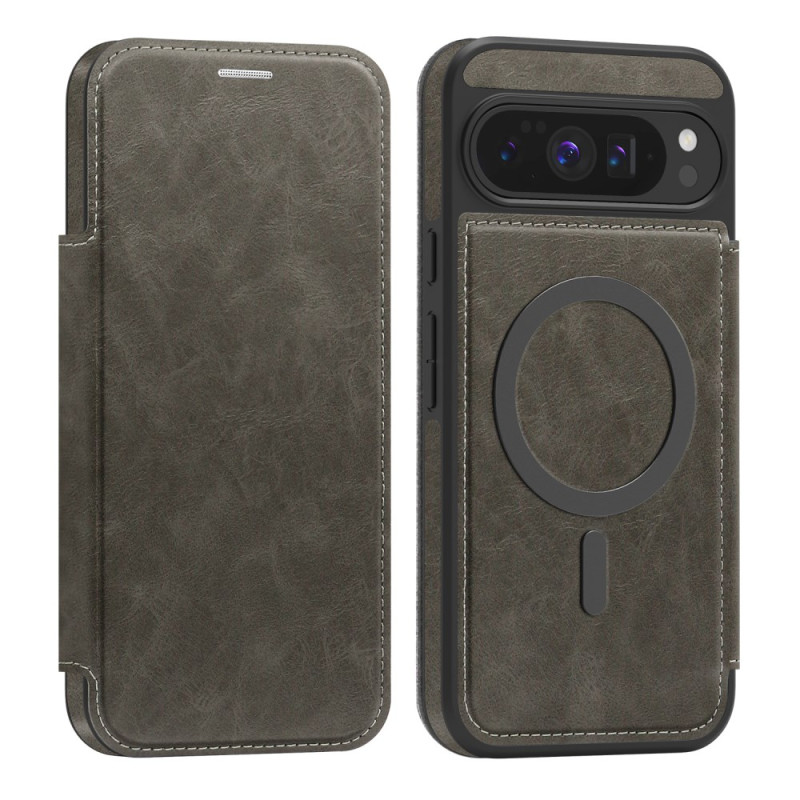 Flip Cover Google Pixel 10 Pro XL Compatible MagSafe avec Porte-Cartes RFID