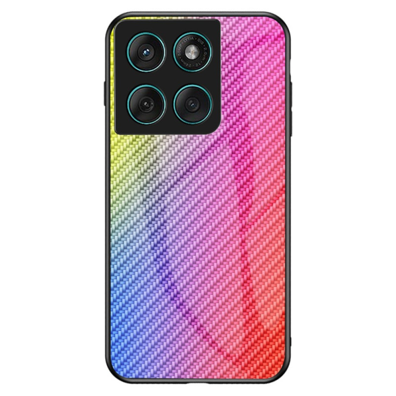 Cover Motorola Edge 60 / 60 Fusion Vetro temperato Fibra di carbonio